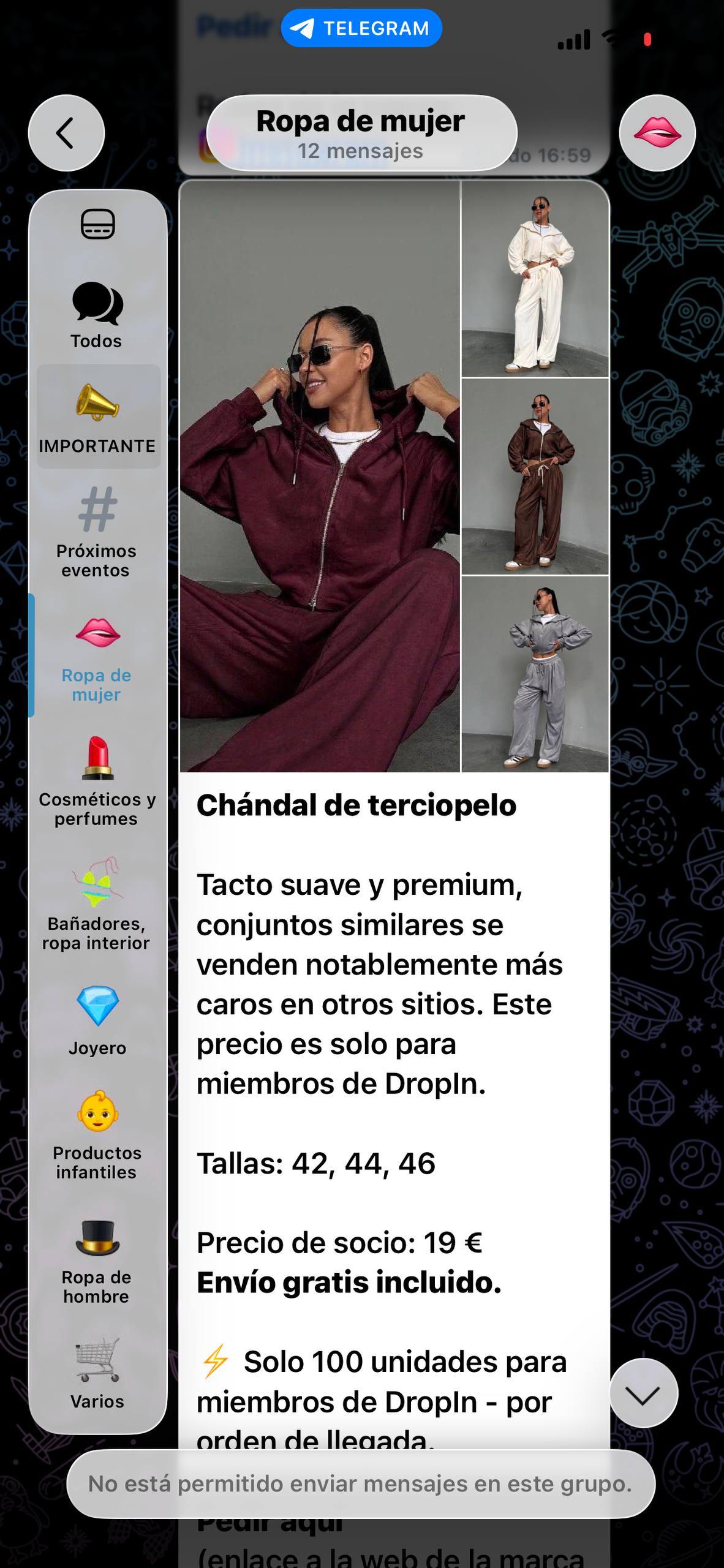 Canal: ficha de producto
